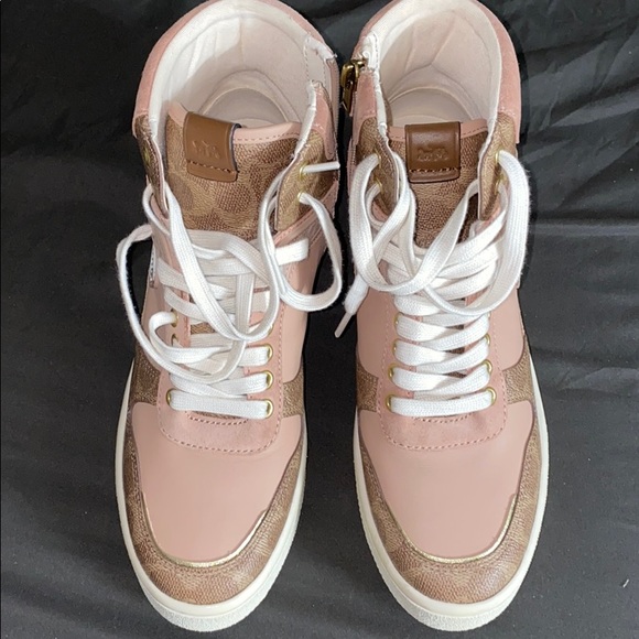 coach high top sneakers macy's